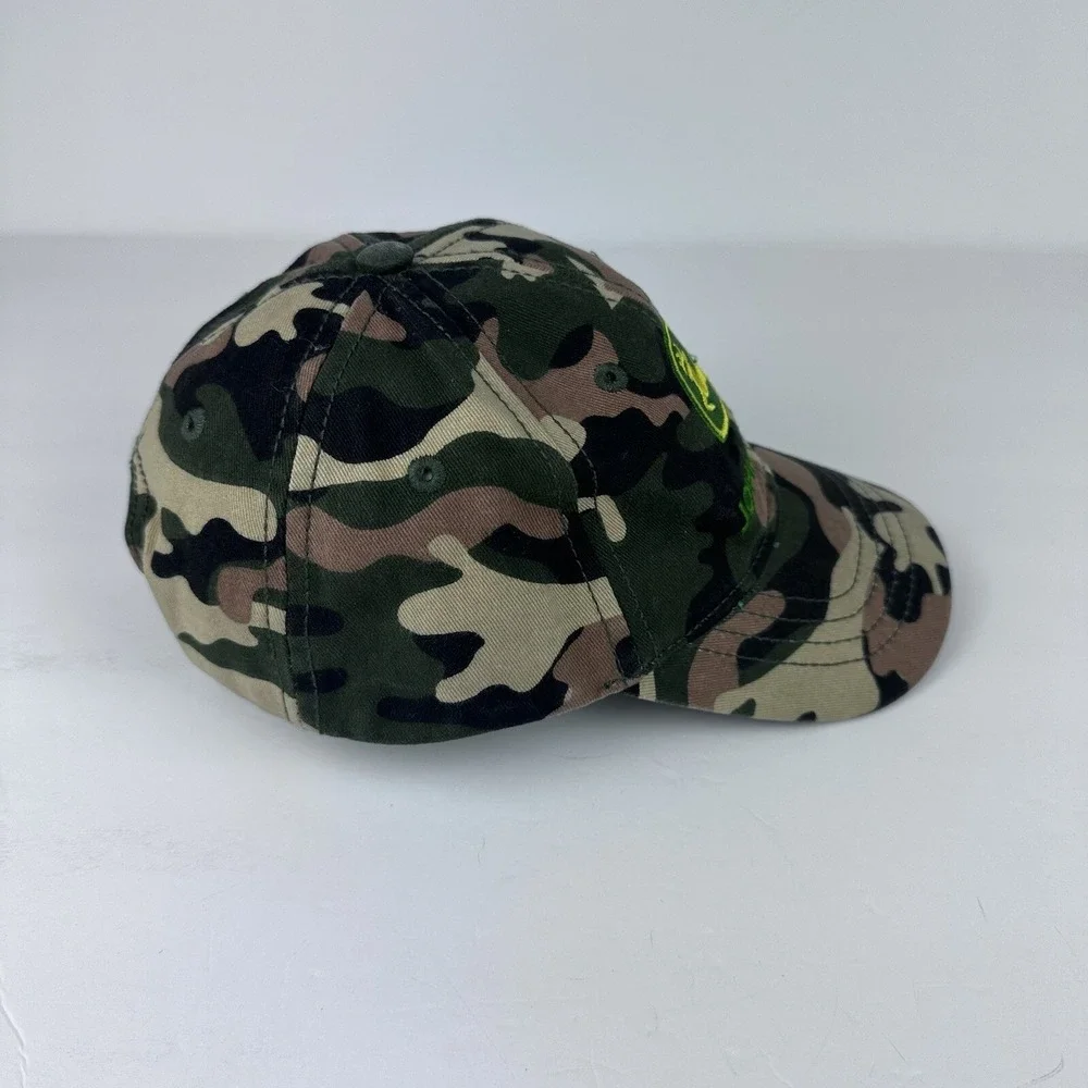 John Deere Hat Cap Camo TODDLER One Size Kids Green Adjustable Strapback